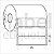 Etiqueta adesiva 85x25mm 8,5x2,5cm Couche REMOVÍVEL p/ Zebra Argox Elgin - Rolo c/ 1071 (30m) - Imagem 2