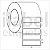 Etiqueta adesiva 85x25mm 8,5x2,5cm Couche REMOVÍVEL p/ Zebra ZT230 S4M ZT410 - Rolo c/ 90m Tubete 3 polegadas - Imagem 2