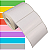 Etiqueta adesiva 85x50mm 8,5x5cm Couche REMOVÍVEL p/ Zebra Argox Elgin - Rolo c/ 566 (30m) - Imagem 1