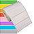 Etiqueta adesiva 90x35mm 9x3,5cm Couche REMOVÍVEL p/ Zebra Argox Elgin - Rolo c/ 789 (30m) - Imagem 1