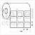 Etiqueta adesiva 30x25mm 3x2,5cm (3 colunas) Tyvek® p/ Zebra Argox Elgin - Rolo c/ 3213 (30m) - Imagem 2