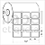 Etiqueta adesiva 33x22mm 3,3x2,2cm (3 colunas) Tyvek® p/ Zebra Argox Elgin - Rolo c/ 3600 (30m) - Imagem 2