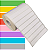Etiqueta adesiva 50x15mm 5x1,5cm (2 colunas s/ espaçamento) Tyvek® p/ Zebra Argox Elgin - Rolo c/ 3332 (30m) - Imagem 1