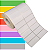 Etiqueta adesiva 50x20mm 5x2cm (2 colunas) Tyvek® p/ Zebra Argox Elgin - Rolo c/ 2608 (30m) - Imagem 1