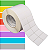 Etiqueta adesiva 50x30mm 5x3cm (2 colunas) Tyvek® p/ Zebra ZT230 S4M ZT410 Rolo c/ 90m Tubete 3 polegadas - Imagem 1