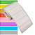 Etiqueta adesiva 70x30mm 7x3cm Tyvek® p/ Zebra Argox Elgin - Rolo c/ 909 (30m) - Imagem 1