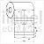 Etiqueta tag roupa 50x70mm 5x7cm (2 colunas) 2 picotes Couche cartão p/ Zebra Argox Elgin - Rolo c/ 856 (30m) - Imagem 1