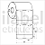 Etiqueta tag roupa plástica 40x70mm 4x7cm (2 col) 1 picote Polietileno PE BCD 140 micras Zebra Argox Rolo c/ 856 (30m) - Imagem 1