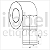 Etiqueta tag roupa plástica 40x80mm 4x8cm (2 col) 2 picotes Polietileno PE BCD 140 micras Zebra ZT230 Rolo 90m Tub 3 pol - Imagem 1