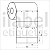 Etiqueta tag roupa plástica 50x75mm 5x7,5cm (2 col) 1 picote Polietileno PE BCD 140 micras Zebra Argox Elgin Rolo c/ 30m - Imagem 1