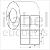 Etiqueta tag roupa adesiva 50x75mm 5x7,5cm (2 col) 1 corte Couche p/ Zebra ZT230 S4M Rolo 90m Tubete 3 pol - Imagem 1