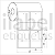 Etiqueta tag roupa adesiva 50x75mm 5x7,5cm (2 colunas) 1 corte Couche p/ Zebra Argox Elgin - Rolo c/ 768 (30m) - Imagem 1