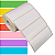 Etiqueta adesiva 100x40mm 10x4cm Couche p/ Zebra Argox Elgin - Rolo c/ 698 (30m) - Imagem 1