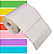 Etiqueta adesiva 100x50mm 10x5cm Couche p/ Zebra Argox Elgin - Rolo c/ 566 (30m) - Imagem 1