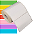Etiqueta adesiva 100x60mm 10x6cm Couche p/ Zebra Argox Elgin - Rolo c/ 476 (30m) - Imagem 1