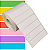 Etiqueta adesiva 80x20mm 8x2cm Couche p/ Zebra Argox Elgin - Rolo c/ 1304 (30m) - Imagem 1