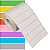 Etiqueta adesiva 80x20mm 8x2cm Couche p/ Zebra Argox Elgin - Rolo c/ 1304 (30m) - Imagem 1