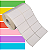 Etiqueta adesiva 50x30mm 5x3cm (2 colunas) BOPP p/ Zebra Argox Elgin - Rolo c/ 1818 (30m) - Imagem 1