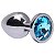 PLUG ANAL EM METAL COM PEDRA TAMANHO M - Imagem 2