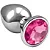 PLUG EM METAL CROMADO COLOR TAMANHO G - Imagem 2