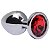 PLUG EM METAL CROMADO COLOR TAMANHO G - Imagem 1
