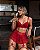 CONJUNTO SECRET EM RENDA COM ​​​​​​​MINI SAIA E PERSEX - Imagem 2