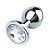 PLUG ANAL EM METAL COM PEDRA TAMANHO P - Imagem 1