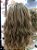 peruca total em silicone cabelo humano natural loiro cachos G - Imagem 3