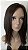 peruca cabelo humano liso castanho natural 35cm lace silicone - Imagem 1