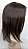 peruca cabelo humano liso castanho natural 35cm - Imagem 5