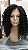peruca front lace wig cabelo organico preto - Imagem 1