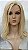 tooper wig protese capilar feminina de topo cor #613 loiro - Imagem 3