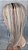 protese capilar feminina  loiro cabelo humano 35 cm 14x12cm - Imagem 2