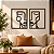 Conjunto de Quadros Decorativos Rosto Geométrico Egípcio - Imagem 1