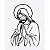 Moldura Decorativa Jesus em Aço - Imagem 1