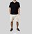 CAMISETA MASCULINA GOLA CARECA PRETA - 100% ALGODÃO EGÍPCIO - Imagem 2