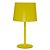 Abajur Alumínio Colorido Amarelo Cúpula Plástico Bivolt 63cm de Altura Castt Golden Art E-27 M895 Mesas e Quartos LSB - Imagem 1