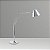 Abajur Luminária de Mesa Calha Chapéu Articulado Bivolt 75cm de Altura Juliette Golden Art G9 M250 Cabeceiras e Mesas LSB - Imagem 1