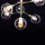 Lustre Design Moderno Dourado Esferas de Vidro 9 Lâmpadas 65x35 York Golden Art E-27 T144-9 Cozinhas e Quartos LSB - Imagem 3