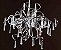 Pendente Chandelie CH2016-1 Zurique de Cristal K9 Transparente Candelabro Aramado Moderno6L. G9 MAX 40W x 35cm x 58cm - Imagem 1
