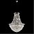Lustre + Luz LU-031-14.80CL Imperial Veu Noiva Classico Chuva Cristal Translúcido 14 x E14 - Até 40w D-80cm H-115cm Cabo H-200cm - Imagem 2