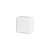 Arandela Dueluci 700 KUBE Alumínio Quadrada Branco Leitoso Design Vidro Branco L10,5x A10,5 x P8 cm - 1x G9 Led - Pintura Bco Textura - Imagem 2