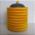Cabo Eletrico PP Tecido Amarelo para Luminárias Decorativo p/ Aumentar Tamanho  2x 0,50mm 300v (ROLO 100 metros) - Imagem 1