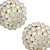 Brinco Pequeno Redondo White Opal - BF954 - Imagem 3
