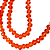Choker Cristais Laranja Feminina Gargantilha CL209 - Imagem 4