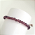 Pulseira Macramê Regulável Cristais Roxa- PS431RX - Imagem 1