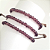 Pulseira Macramê Regulável Cristais Roxa- PS431RX - Imagem 2