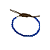 Pulseira Macramê Regulável Cristais Azul Jeans Transparente - PS426AJ - Imagem 1