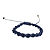 Pulseira Macramê Regulável DNA Fio de Seda Azul Marinho - PS548 - Imagem 1