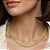 Choker Gargantilha de Cristais Verde Folha - Imagem 2